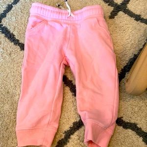 12M toddler girl pink jogger pants lightly worn CAT and JaCk